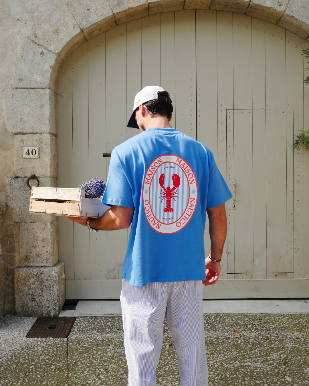 Mediterranean Lobster Tee Blue