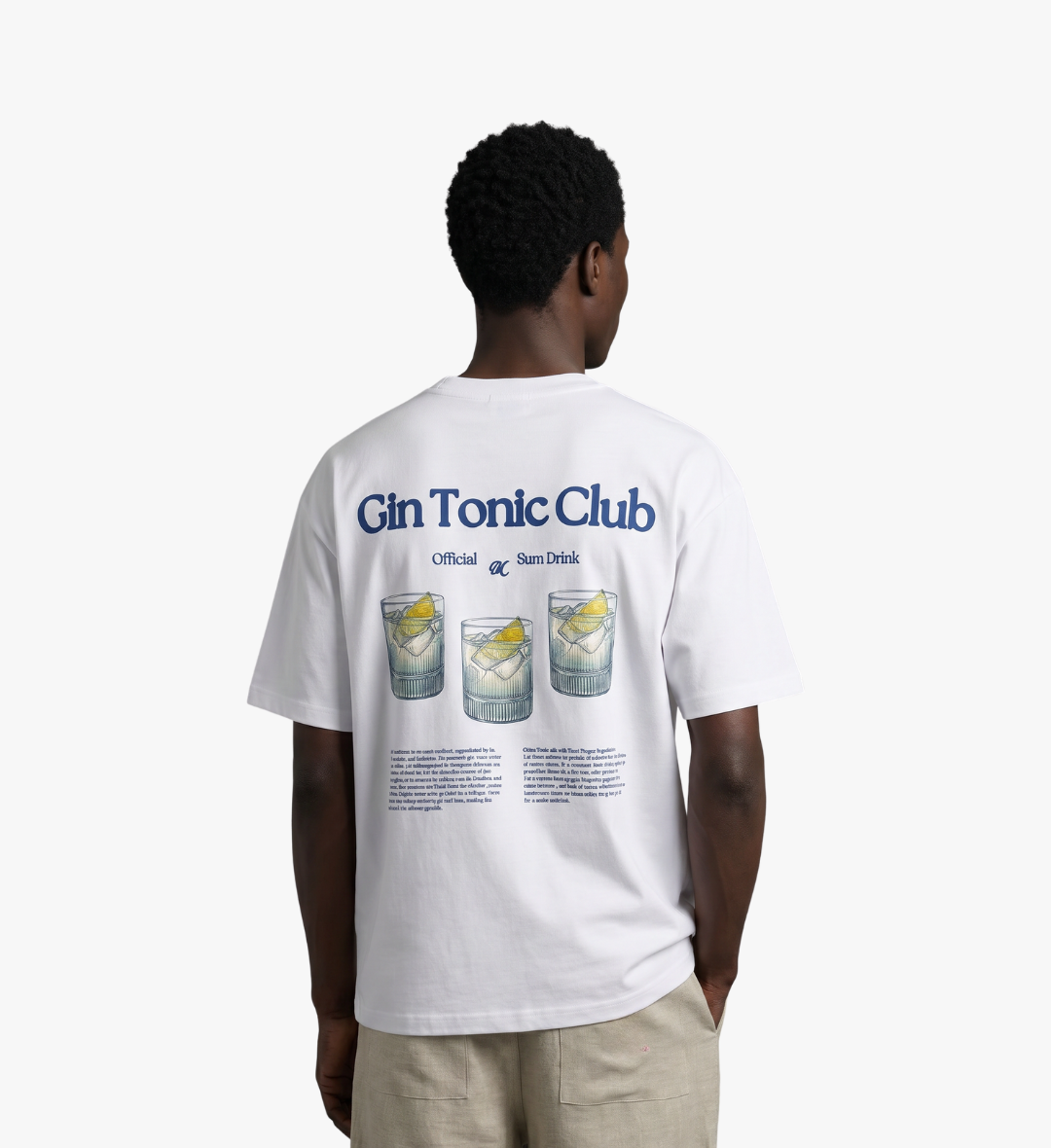Gin Tonic Club Tee White