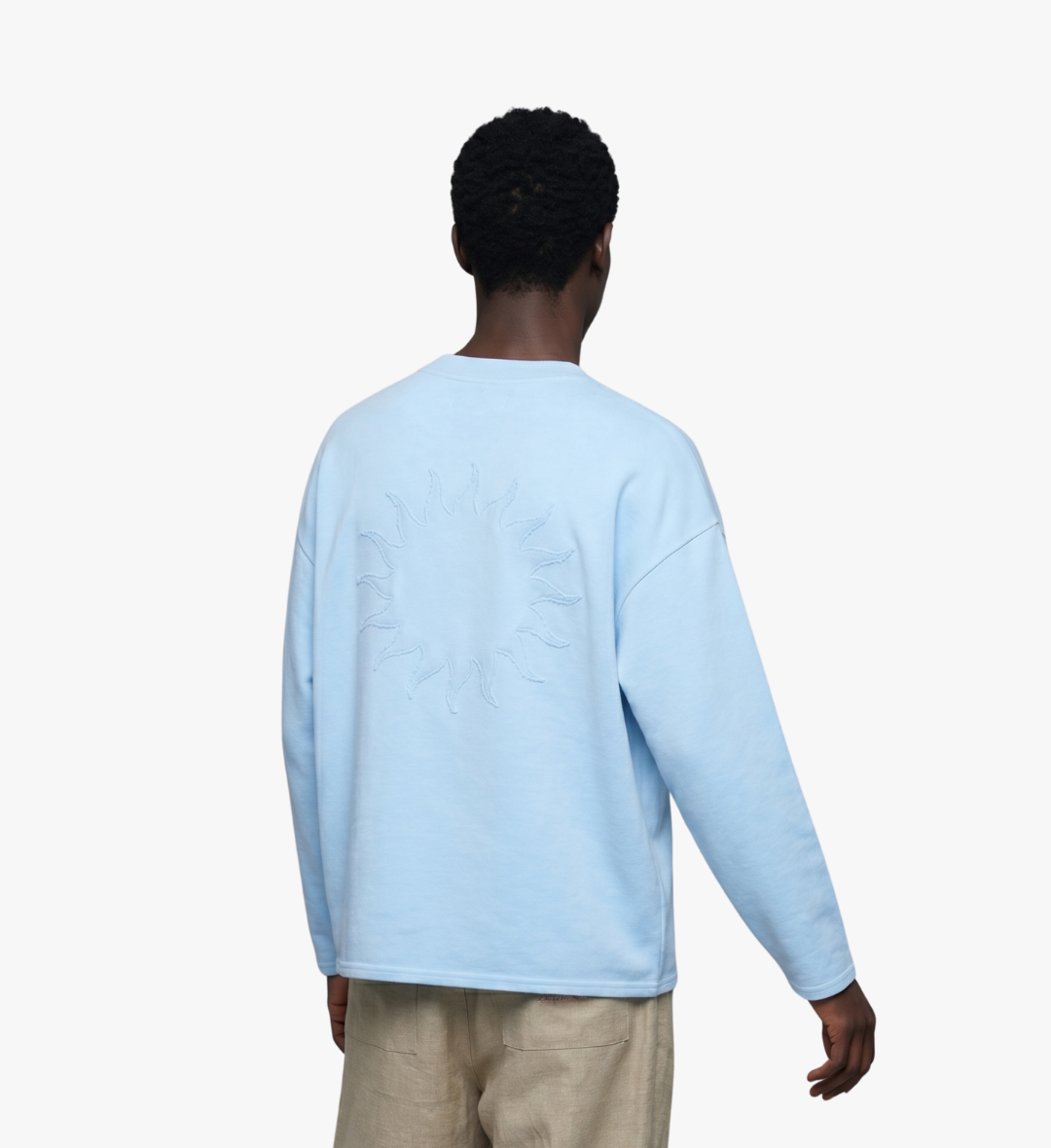 The Sun Crew Neck Sweatshirt Blue