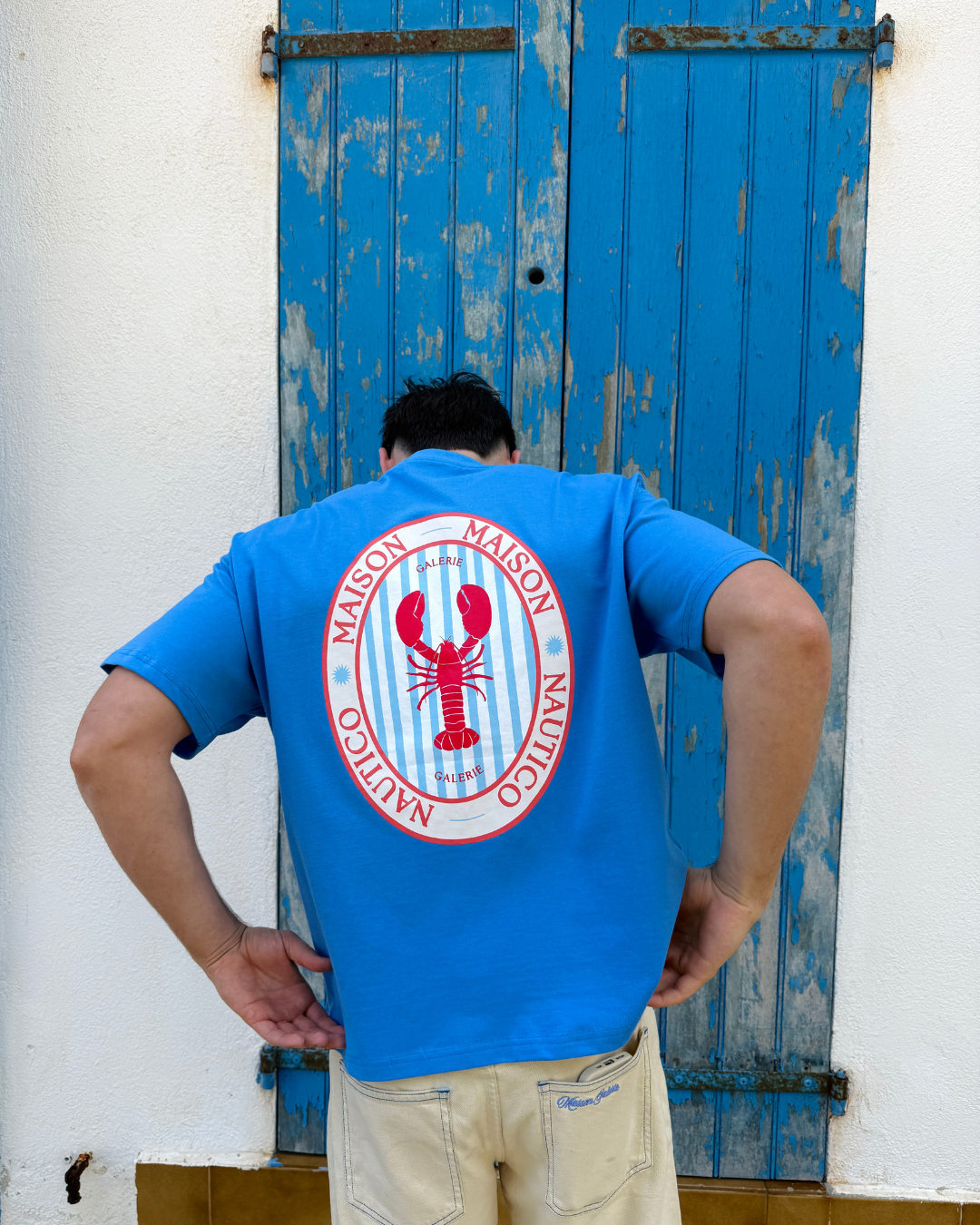 Mediterranean Lobster Tee Blue