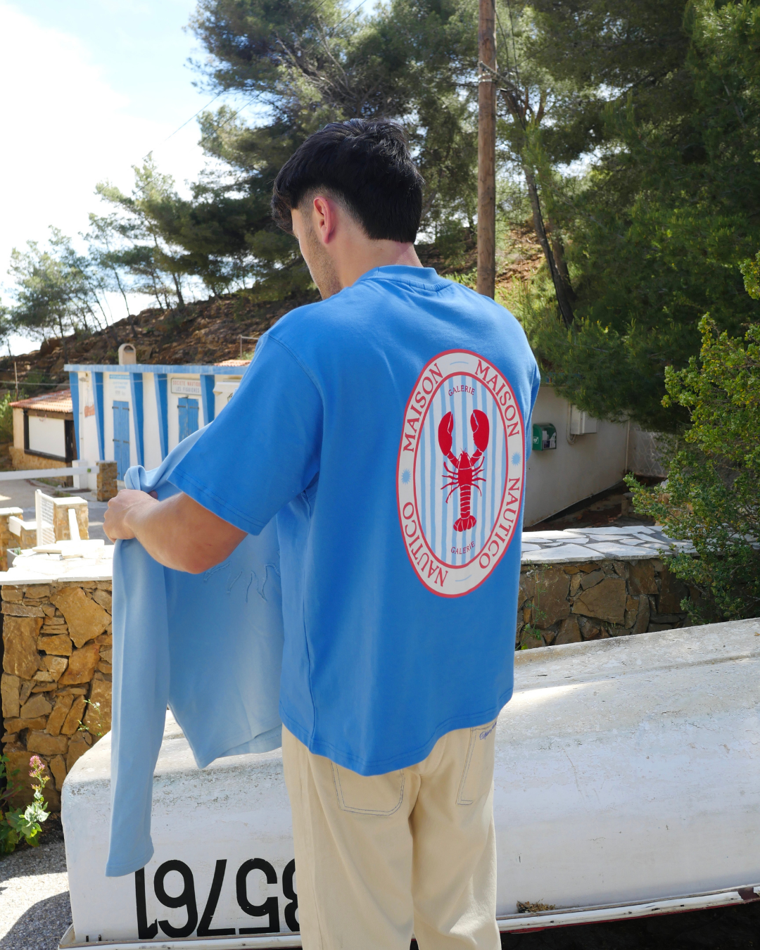 Mediterranean Lobster Tee Blue