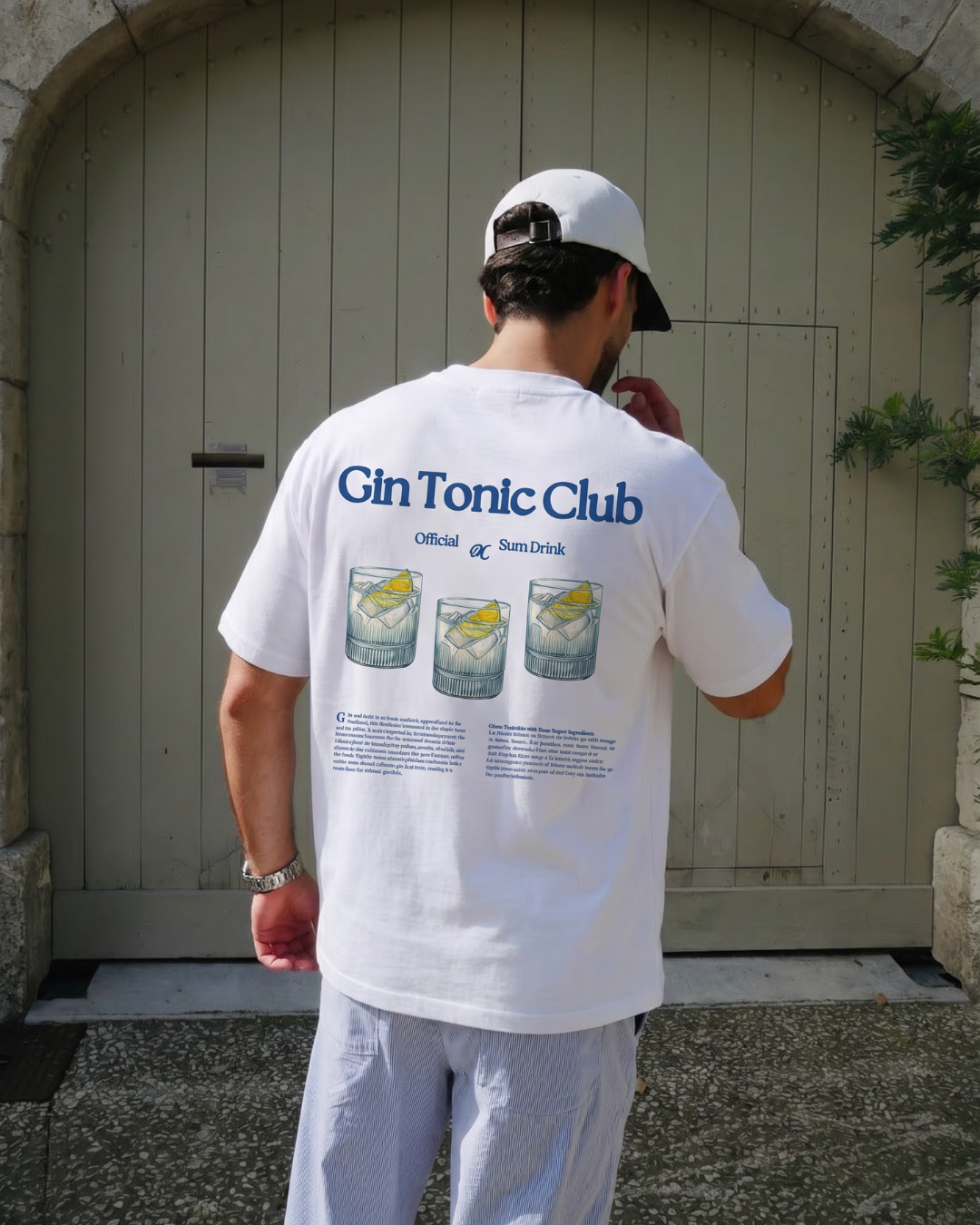 Gin Tonic Club Tee White